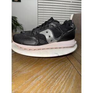 Saucony Shoes Mens Size 8.5 Black Silver Retro Running Casual Sneakers S70528-2